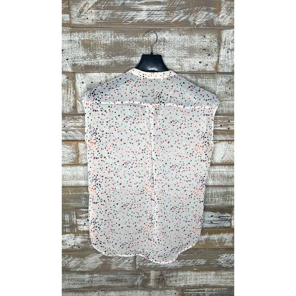 Zara Trafaluc womens sleeveless polka dot blouse XS - Picture 2 of 5